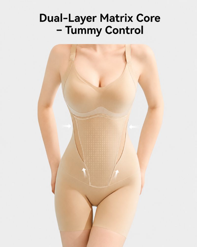 Kühlender Shapewear-Body mit Bauchweg- & Po-Lift-Effekt
