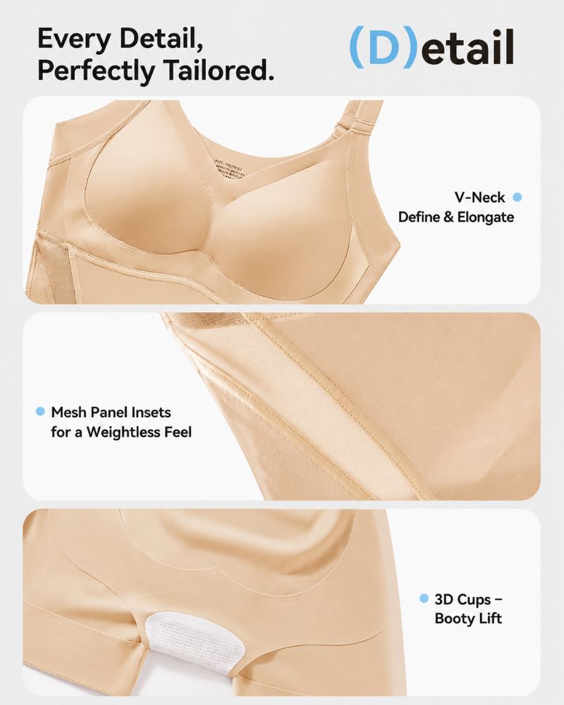 Kühlender Shapewear-Body mit Bauchweg- & Po-Lift-Effekt