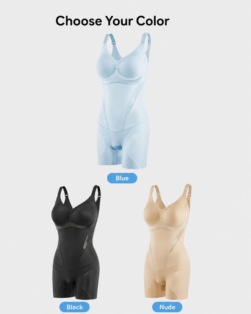 Kühlender Shapewear-Body mit Bauchweg- & Po-Lift-Effekt