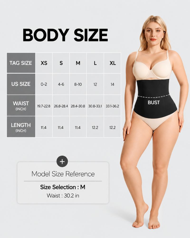Nahtloser Waist Trainer mit 4 Stäbchen