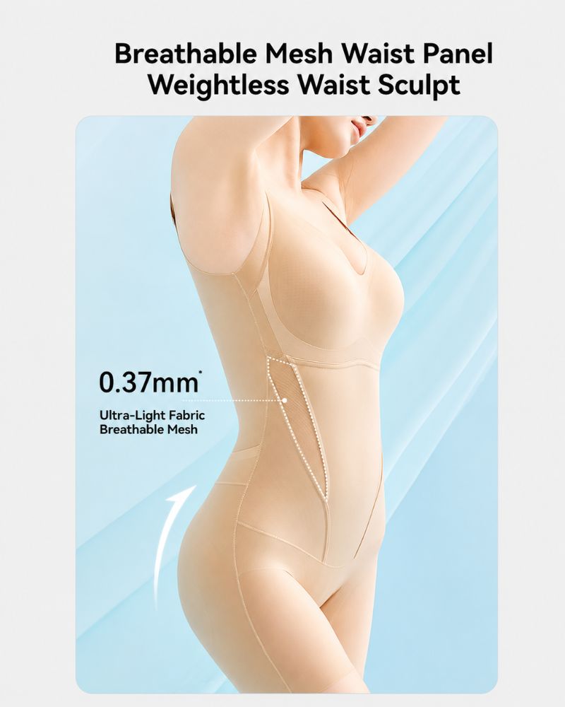 Kühlender Shapewear-Body mit Bauchweg- & Po-Lift-Effekt