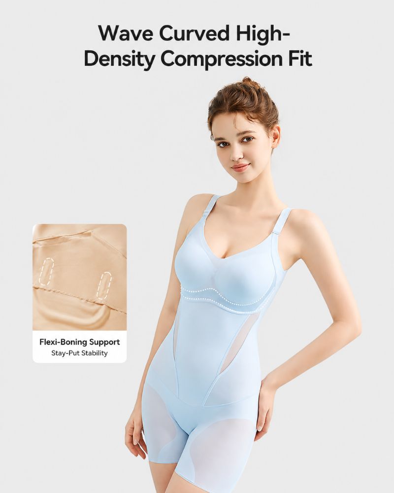 Kühlender Shapewear-Body mit Bauchweg- & Po-Lift-Effekt