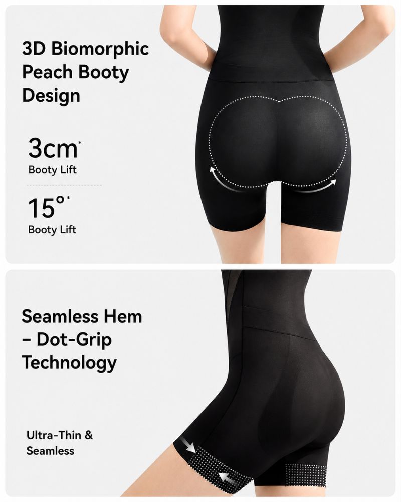 Kühlender Shapewear-Body mit Bauchweg- & Po-Lift-Effekt