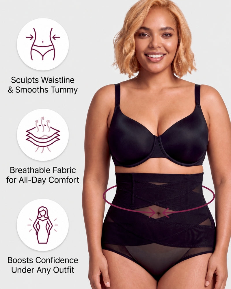 High-Waist Shaping-Slip mit Bauchweg-Effekt